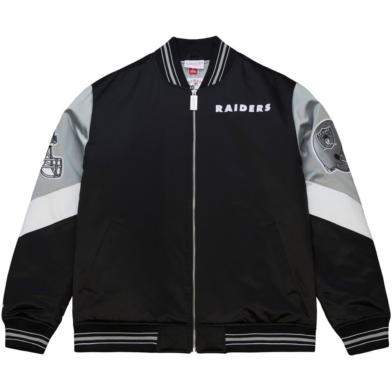 Collegejacke Heavyweight Satin NFL Oakland Raiders