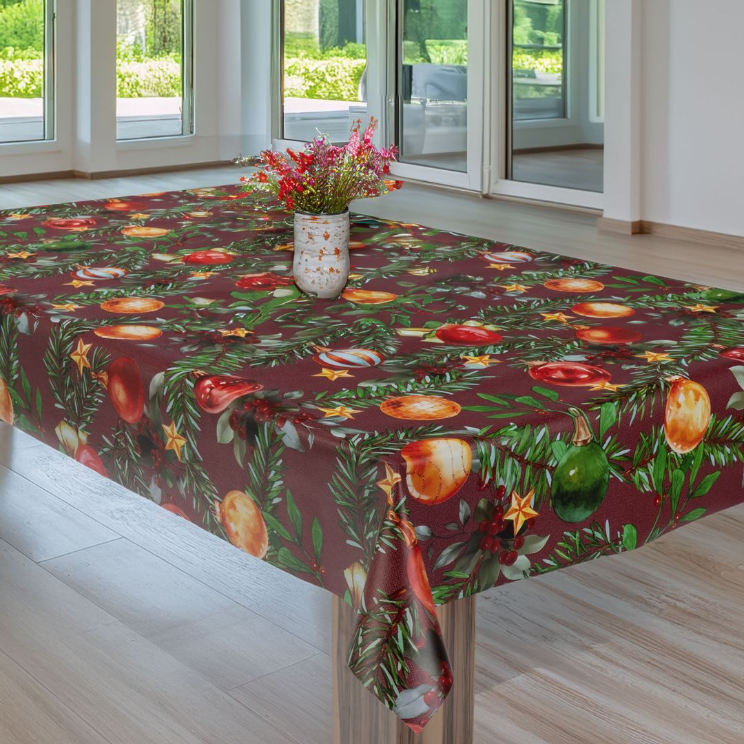 laro Tischdecke Wachstuchtischdecke Weihnachtsmix PVC Eckig – Bild 5 von 5