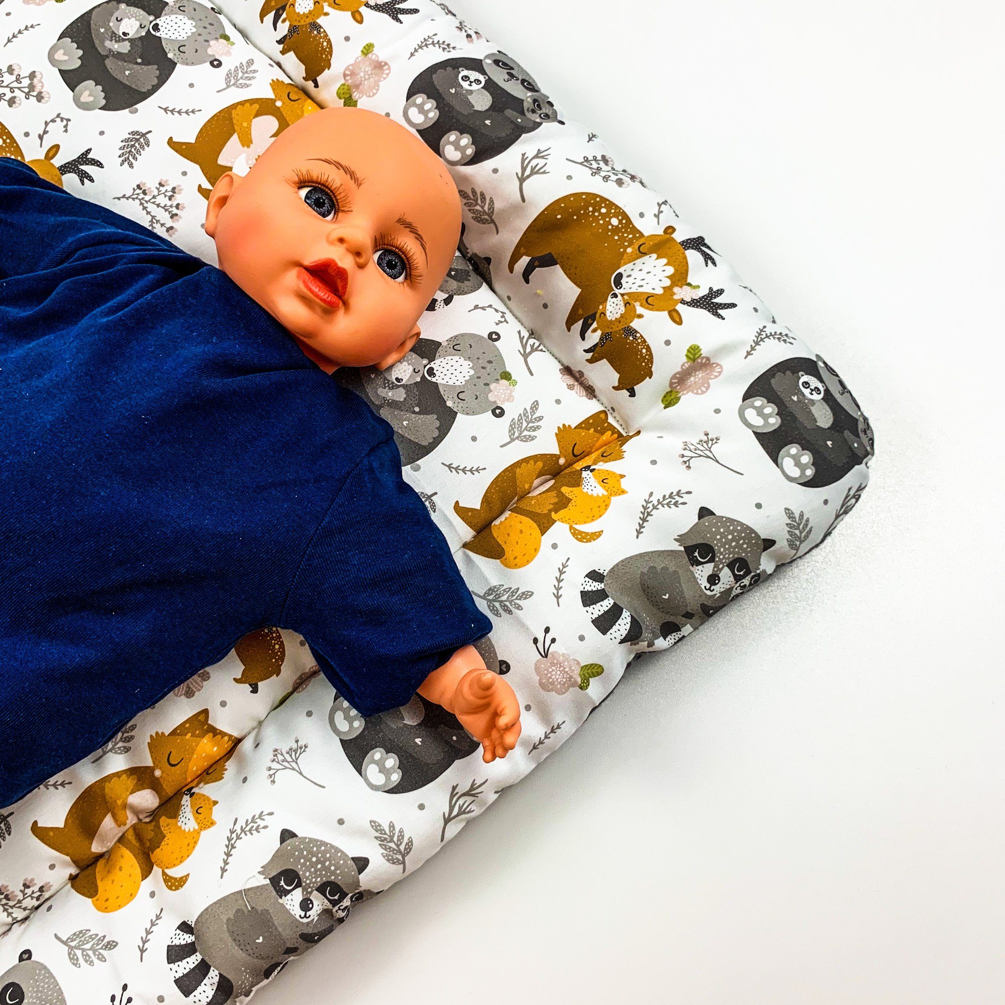 BABEES Wickelauflage Wickelunterlage für Ikea 75x75 70x50cm 100% Baumwolle  Baby zweiseitig, Aus Baumwolle - weich und angenehm für die Haut Ihres Babys