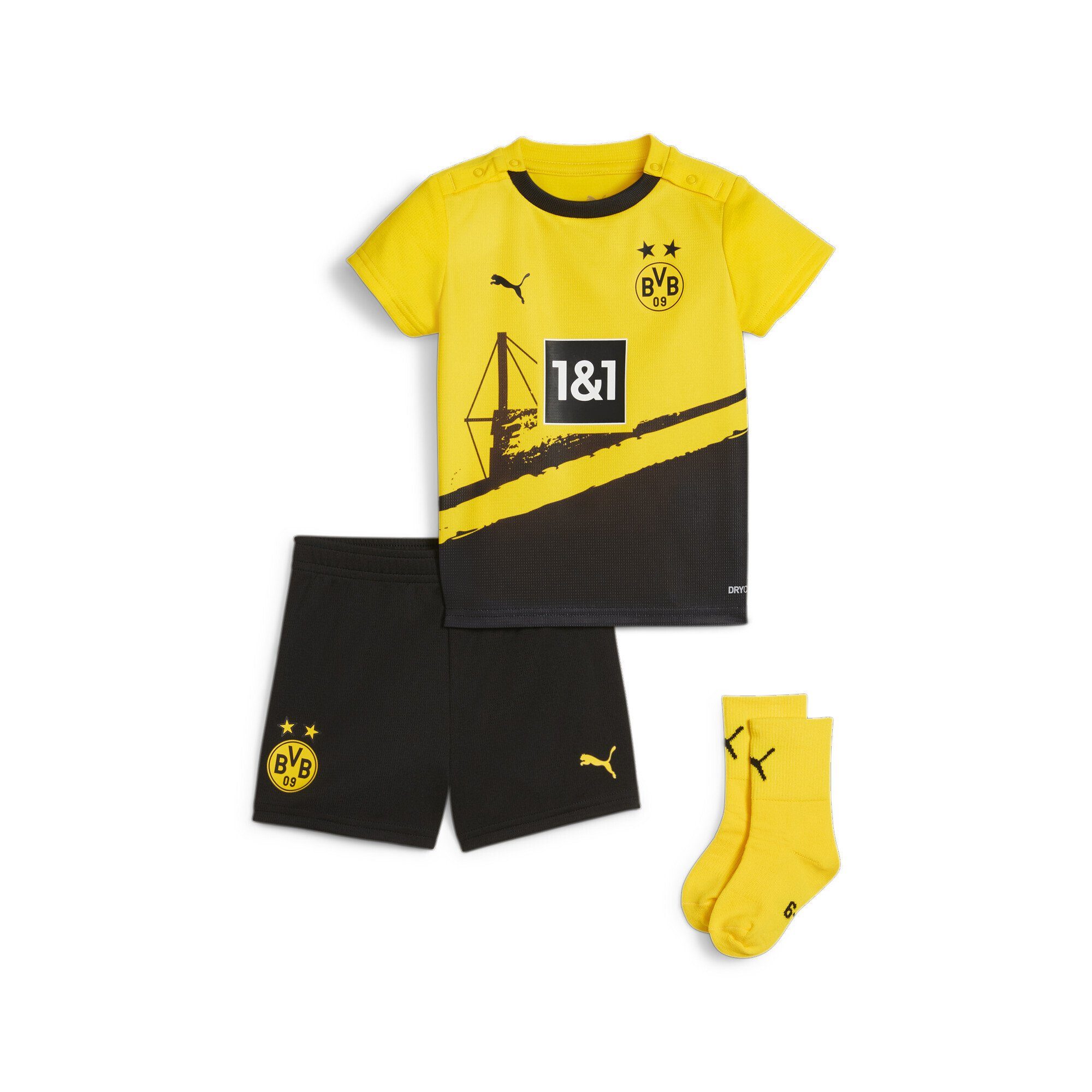 Kleinkinder 23/24 PUMA Dortmund Trainingsanzug Borussia Heimspieltrikot