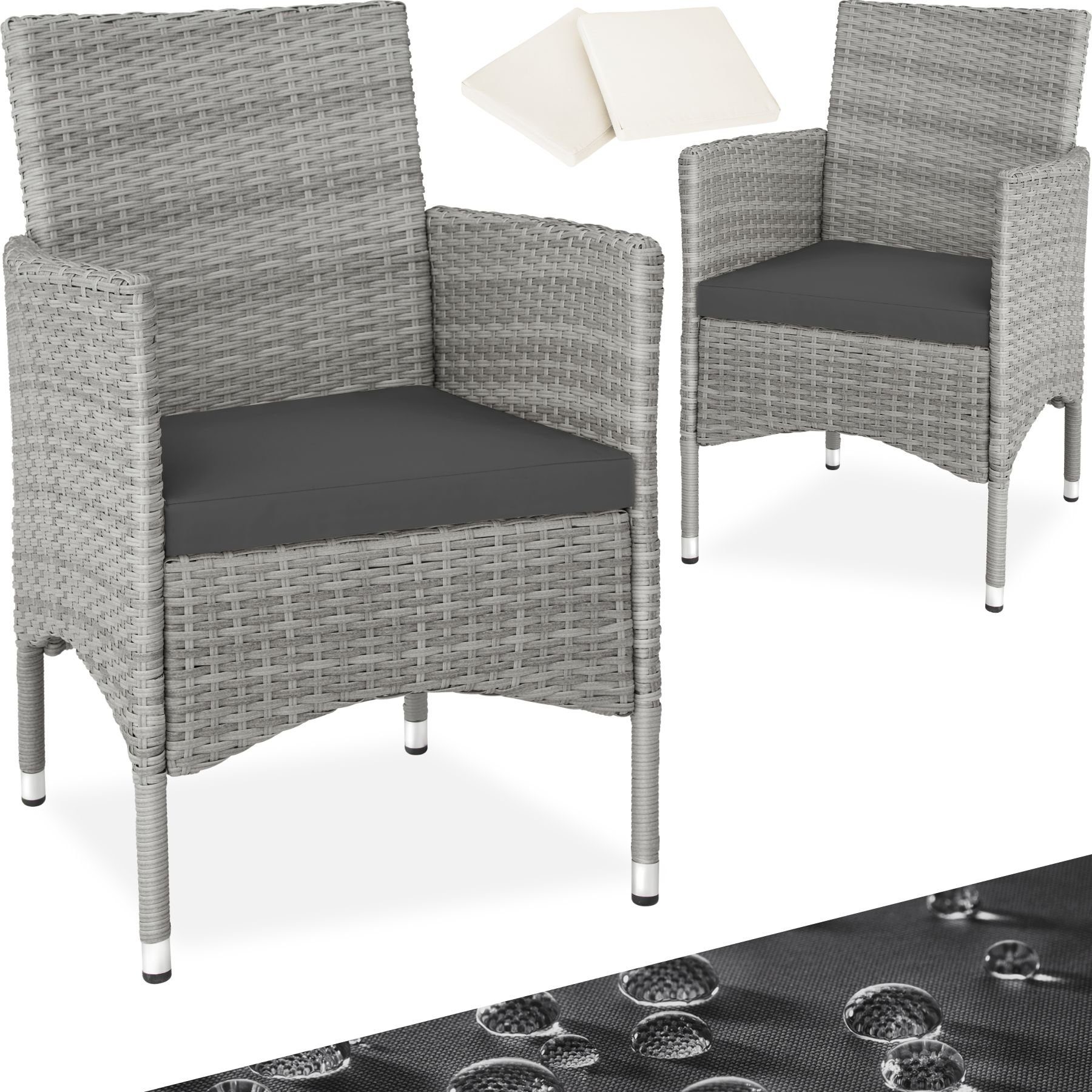 Stapelstuhl Oslo Aus Polyrattan – Braun, Mit Armlehnen, Regenbeständig, Bis 110 Kg, Für Balkon & Terrasse