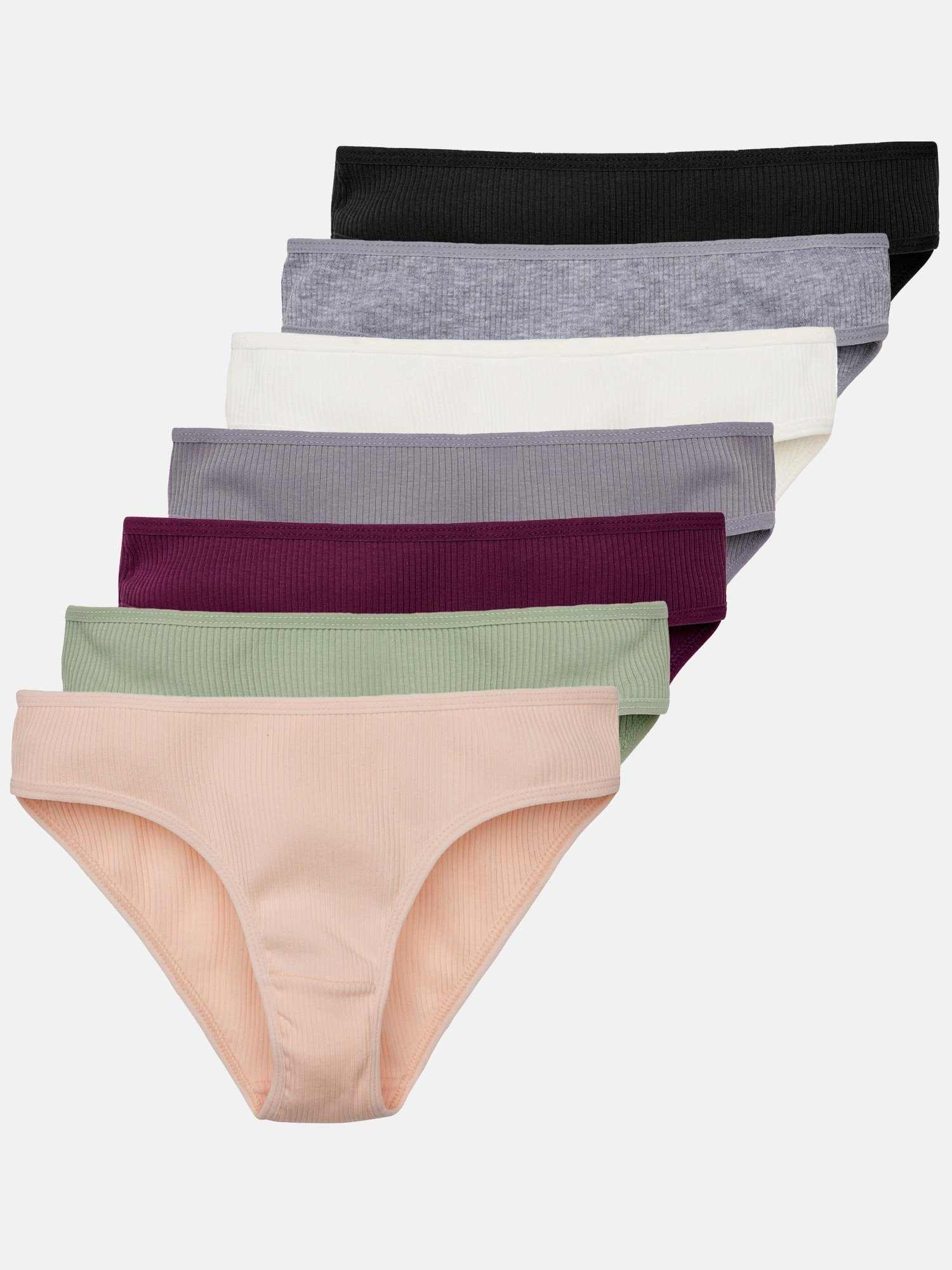 Tazzio Slip F901 (Packung, 7-St) Damen Slips 7er-Pack mix farben | Klassische Slips