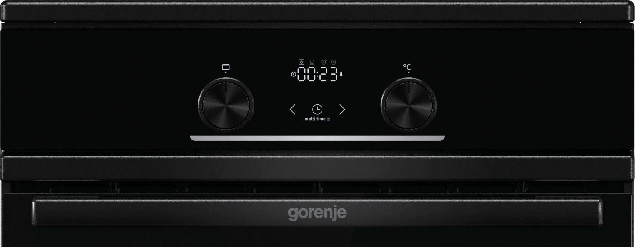 GORENJE Induktions-Standherd GEIT5C60BPG, mit Clean 2-fach-Teleskopauszug, Aqua