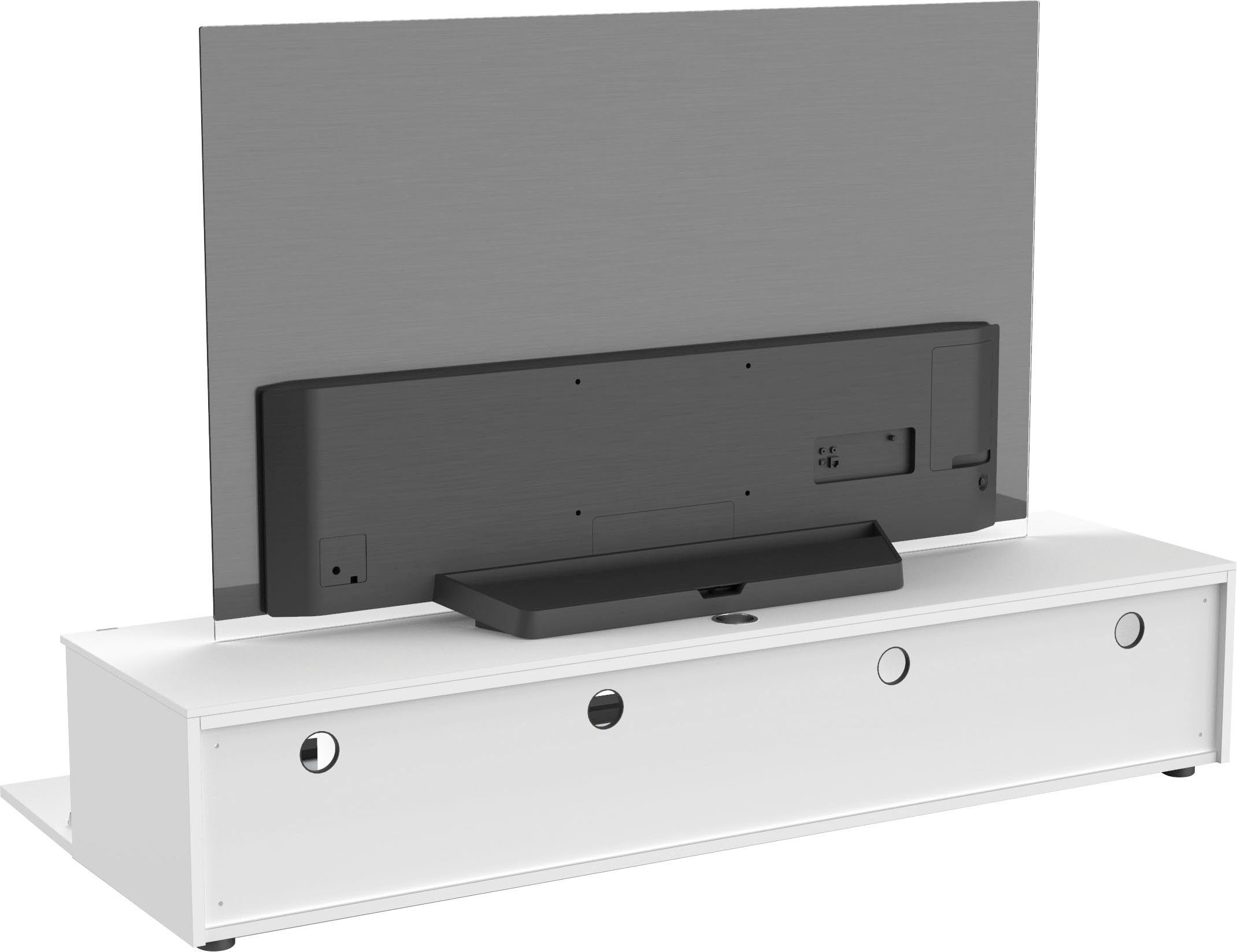 SPECTRAL TV-Board »Next«, mit Stofffront und Soundbar-Ablage, wahlweise mit TV-Halterung und LED-Beleuchtung, in verschiedenen Breiten und Farben-HomeTrends