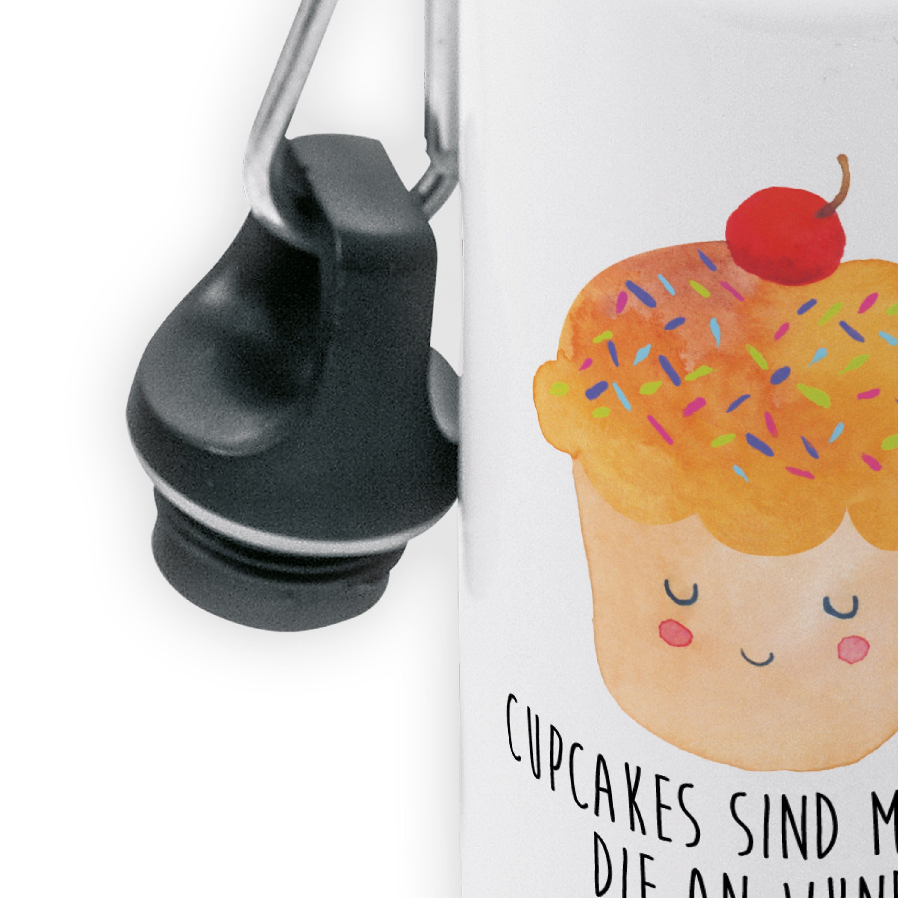 Mr. & Mrs. Panda - Spr Cupcake Küche Geschenk, Backen Flasche, Geschenk, Weiß - Trinkflasche Jungs