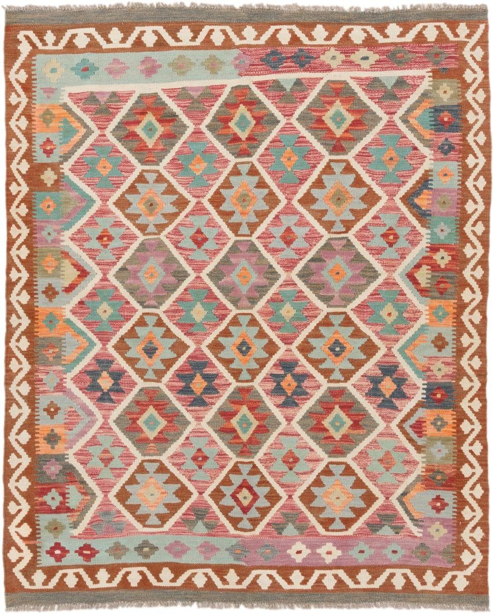 Orientteppich Kelim Afghan 153x290 Handgewebter Orientteppich Läufer, Nain Trading, rechteckig, Höhe: 3 mm
