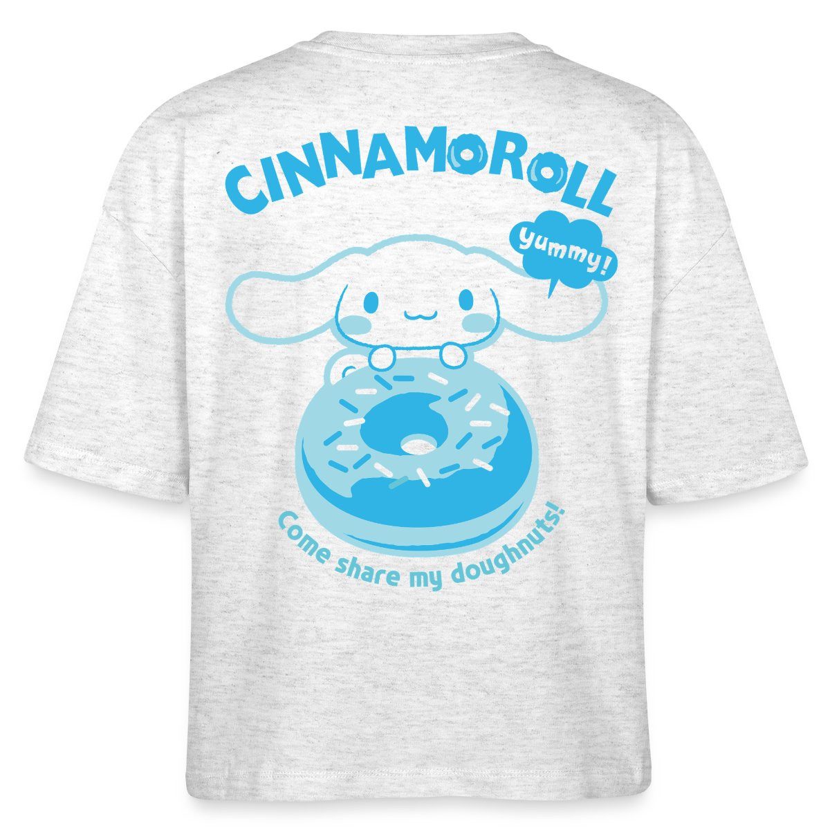 T-Shirt Cinnamoroll Mit Donut Yummy Doughnuts Boxy Shirt Damen