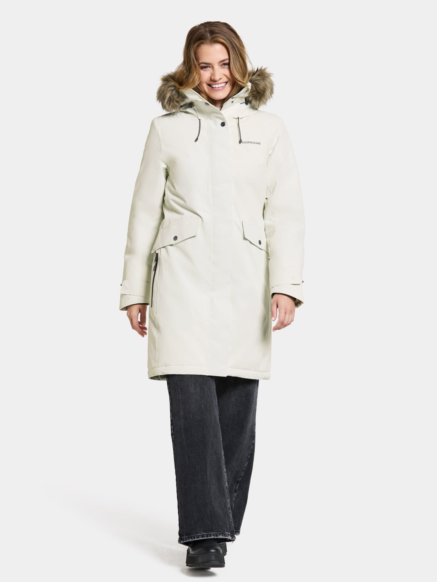 Parka Parka Erika Foam 3 Parka Didriksons Damen W White Didriksons