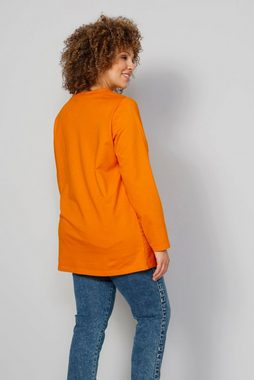 MIAMODA Sweatshirt Sweatshirt Schriftdruck Rundhals Langarm