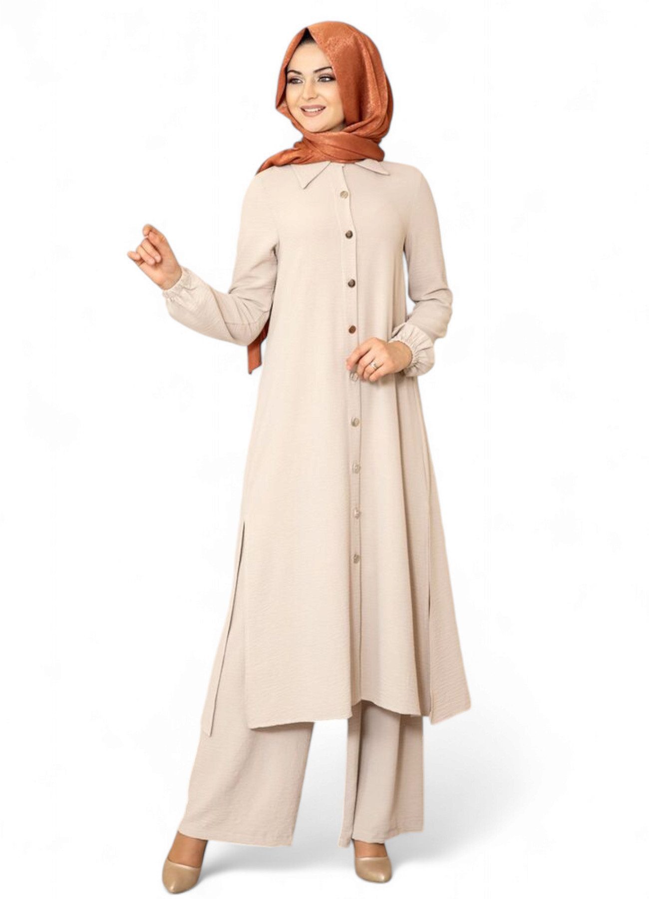 Modavitrini Longtunika Damen Anzug Lange Tunika günstig online kaufen