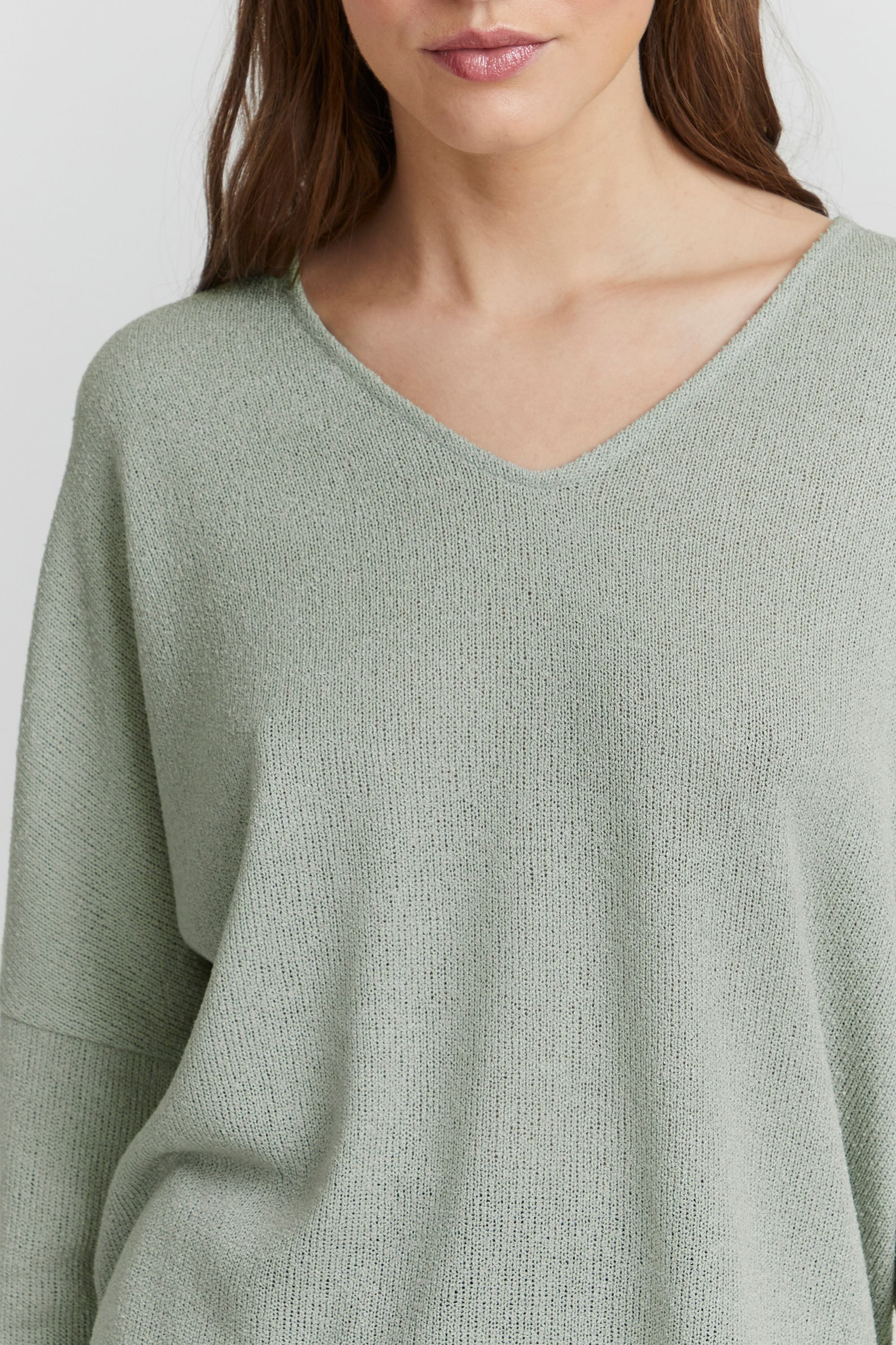 OXMO V-Ausschnitt-Pullover OXKatla Modischer Pullover