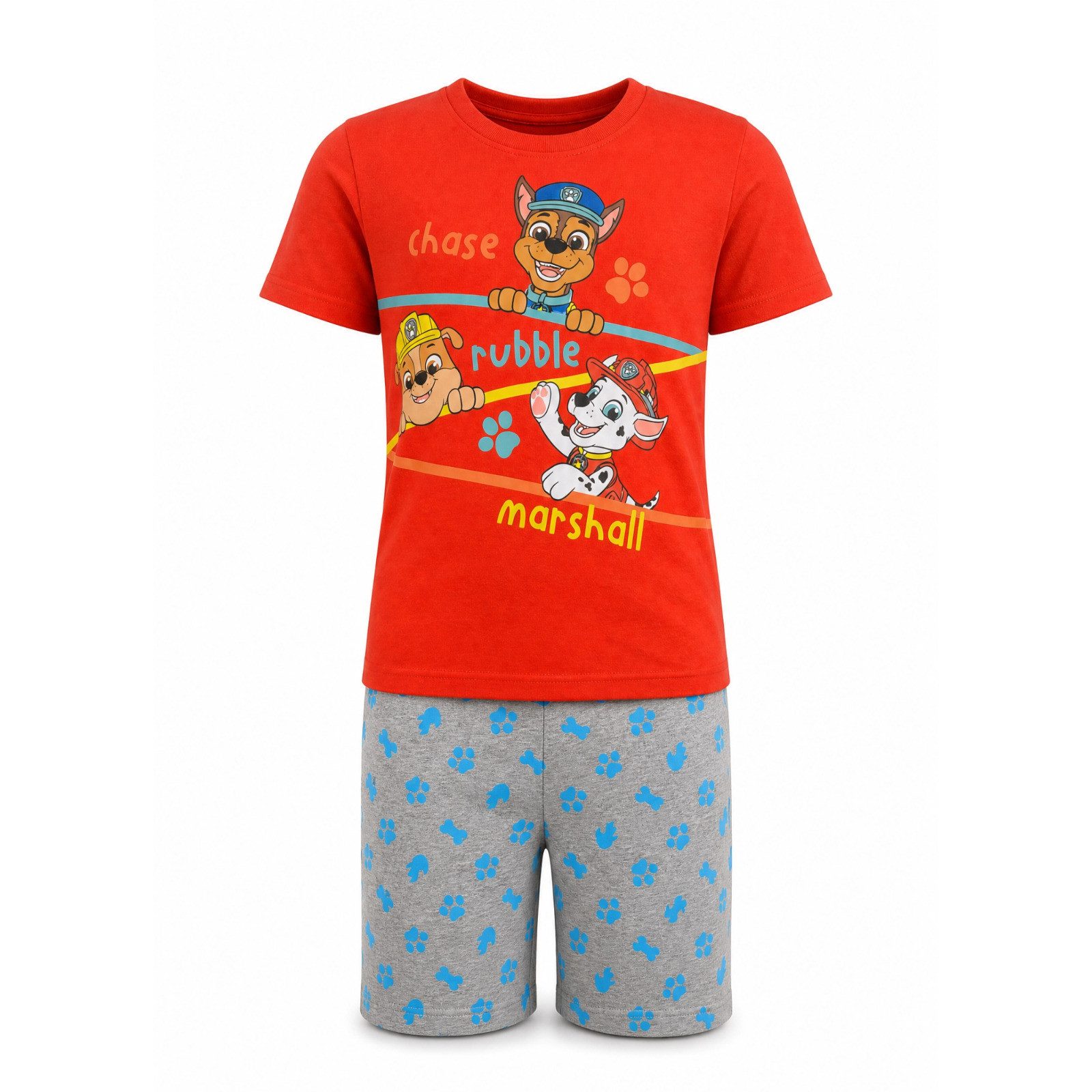 PAW PATROL Schlafanzug Paw Patrol Chase Kinder Jungen Schlafanzug Pyjama kurz Nachtwäsche