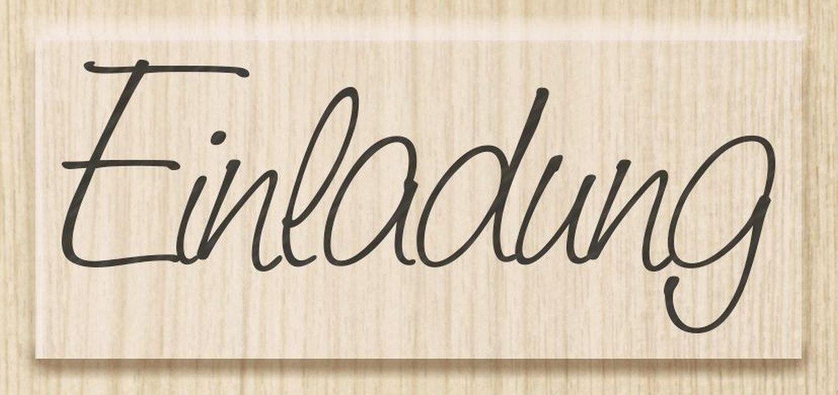 Heyda Stempel Motivstempel 'Einladung' 6x2,5cm