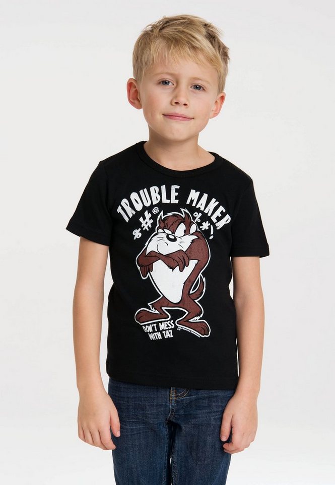 LOGOSHIRT T-Shirt T-ShirtTaz - Looney Tunes mit tollem Frontprint