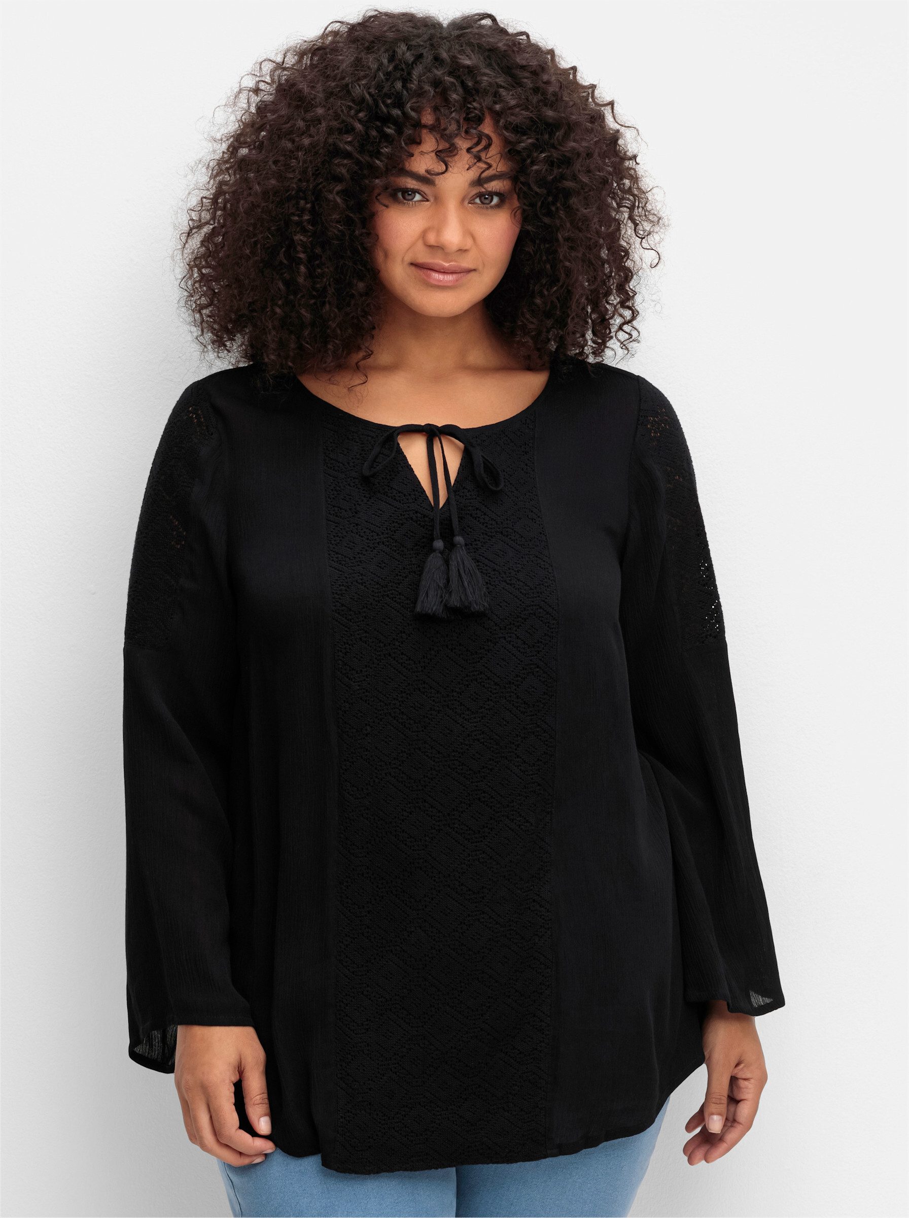 sheego by Joe Browns Klassische Bluse Tunika Langarm günstig online kaufen