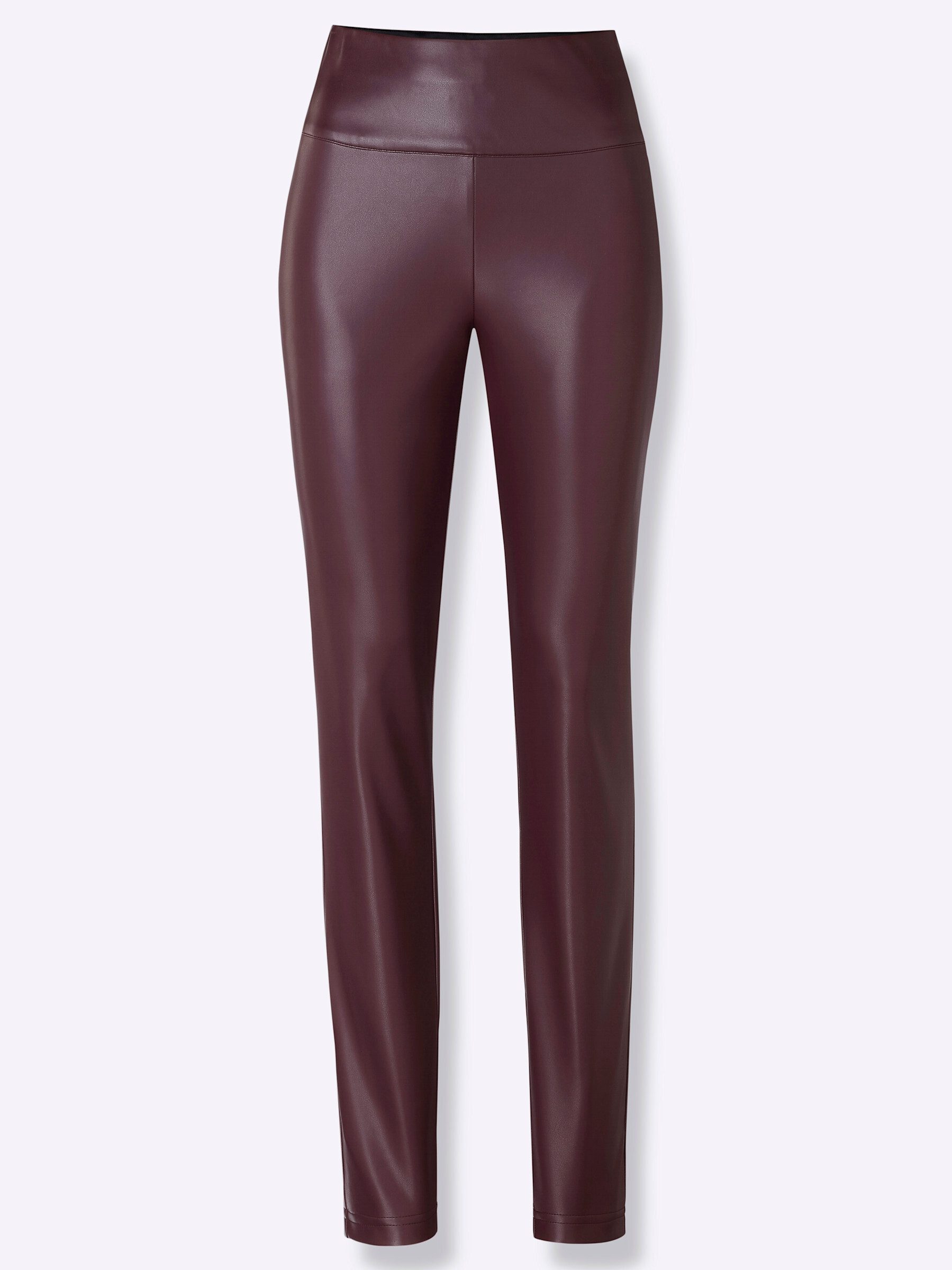 Witt Jerseyhose Lederimitat-Leggings komfortabel