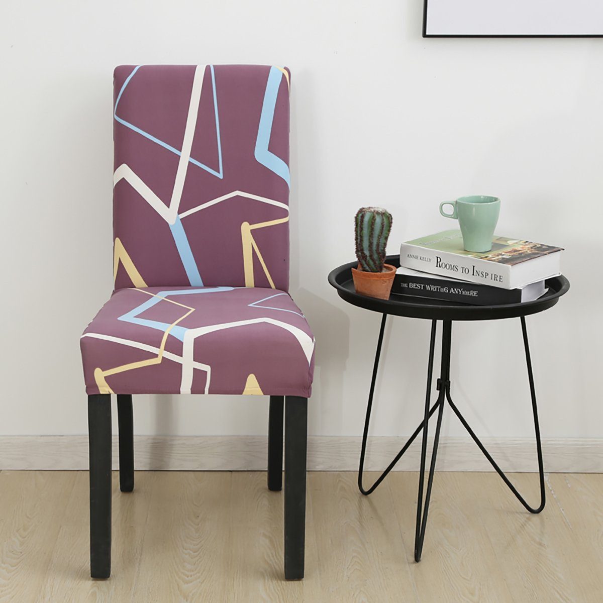 BYSURE Stuhlhusse, 2er 4er 6er Set Stühle Schutz Dekoration Stuhlbezug