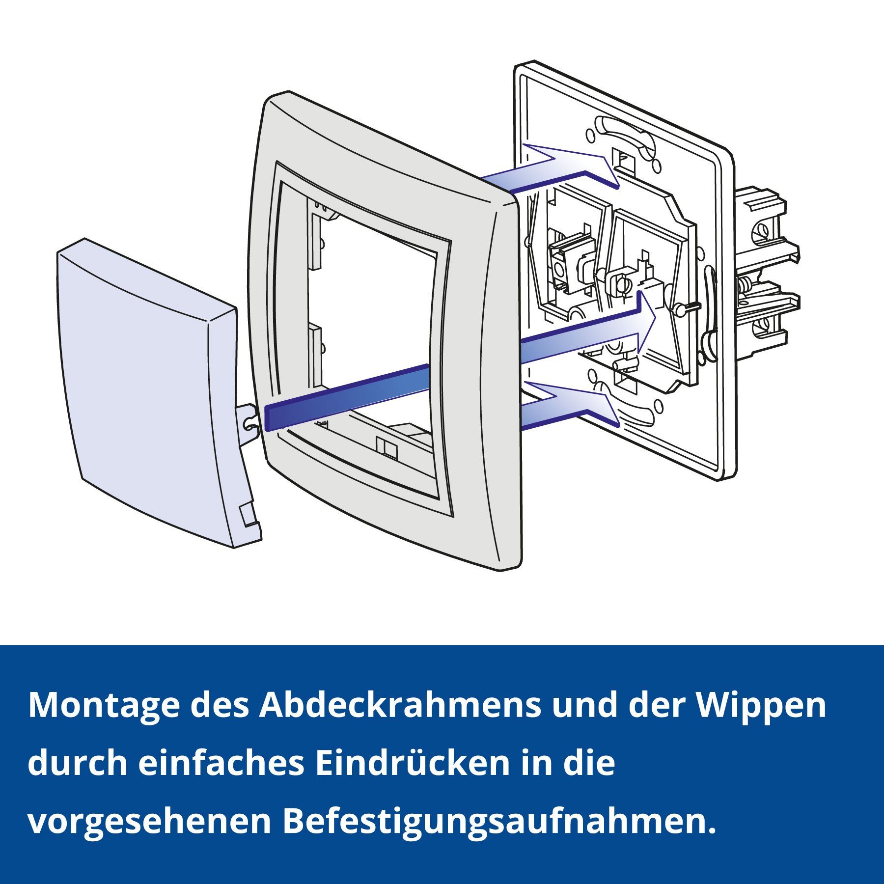Aling Conel Lichtschalter PRESTIGE-Line Unterputz-Serienschalter (Packung) – Bild 5 von 5