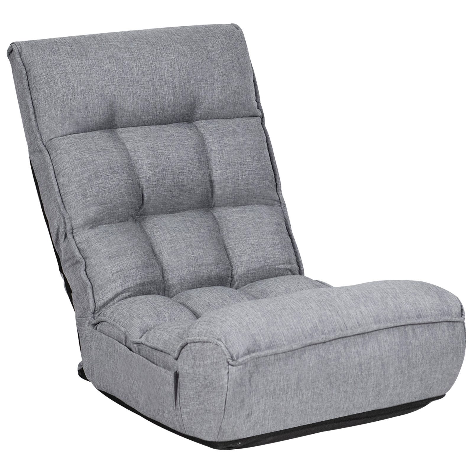 COSTWAY Relaxsessel, verstellbare Rückenlehne&Kopfstütze,klappbar,140kg