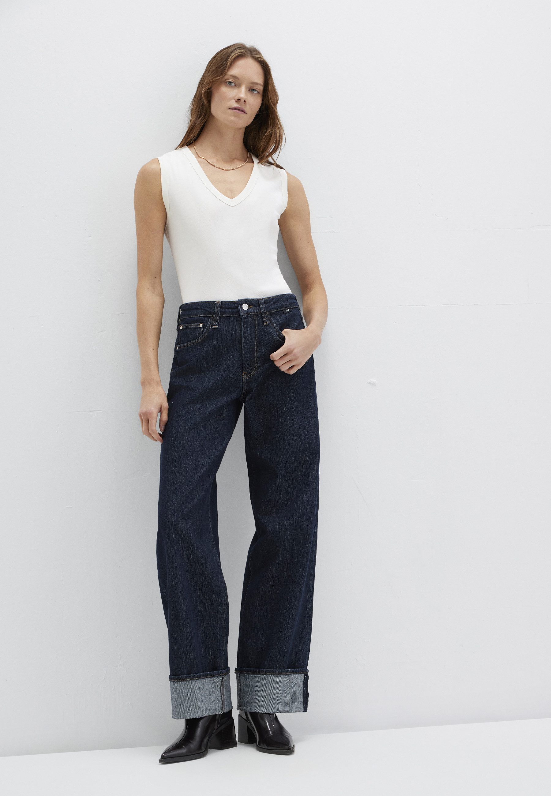 Mavi Weite Jeans SANDRA Cuffed Wide Leg günstig online kaufen