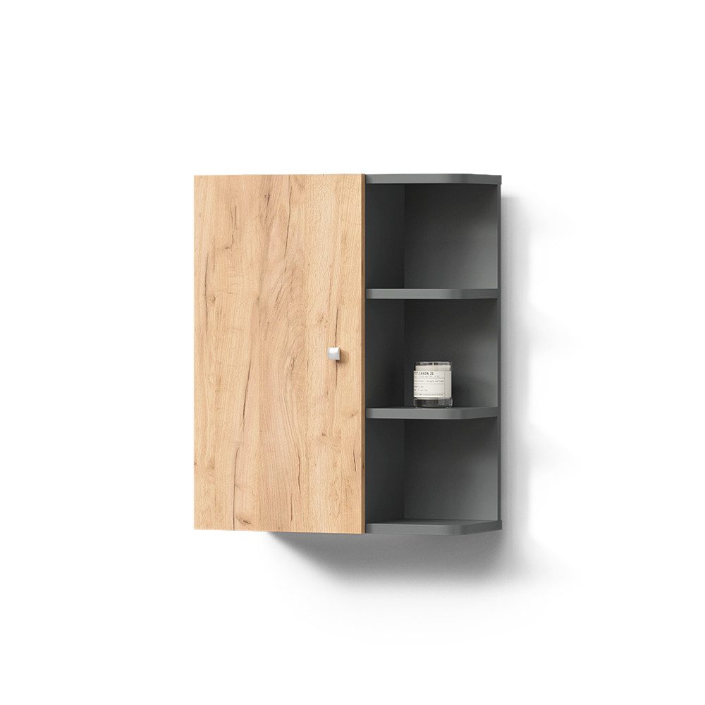 Livinity® Hängeschrank Fucino, Anthrazit/Goldkraft Eiche, 47.2 günstig online kaufen
