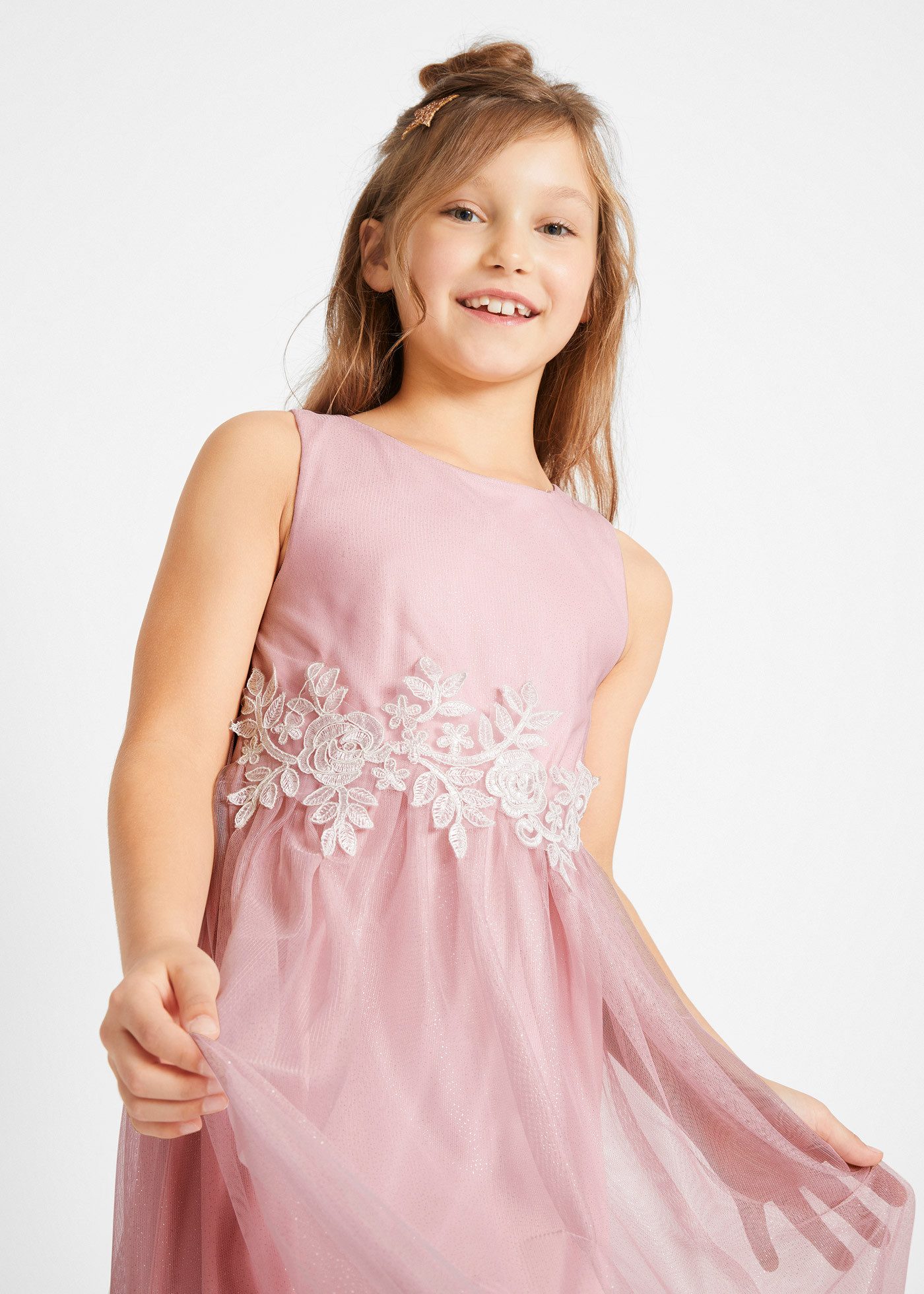 bonprix Midikleid festlicher Stil, aus Polyester, Regular Fit