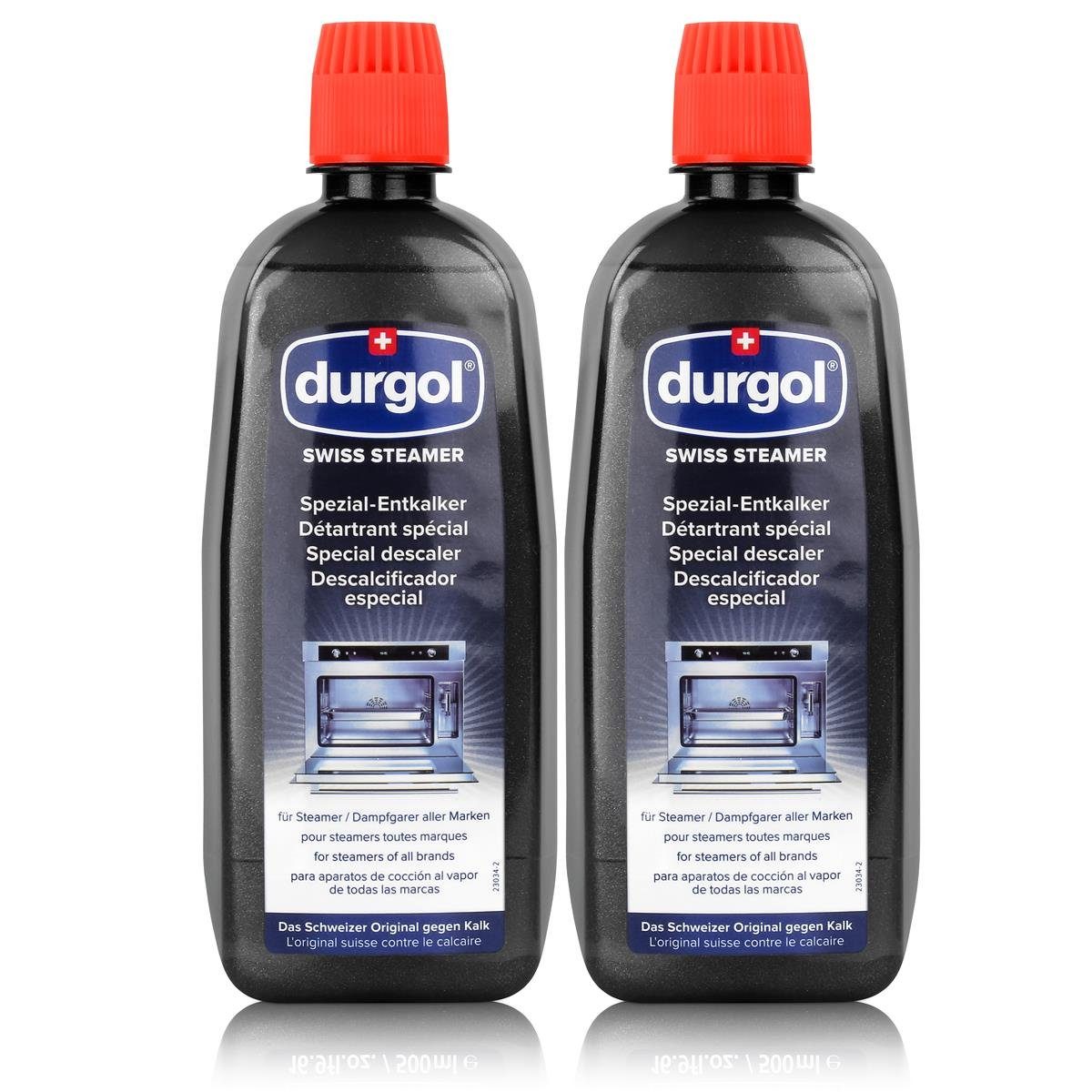 Durgol Durgol Swiss Steamer Spezial-Entkalker 500ml - Für Dampfgarer (2er Pac Spezialwaschmittel