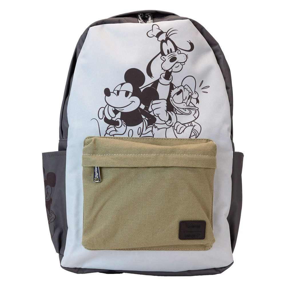 Loungefly Rucksack Disney by Loungefly Full-Size Nylon Rucksack Mickey and Friends Canvas