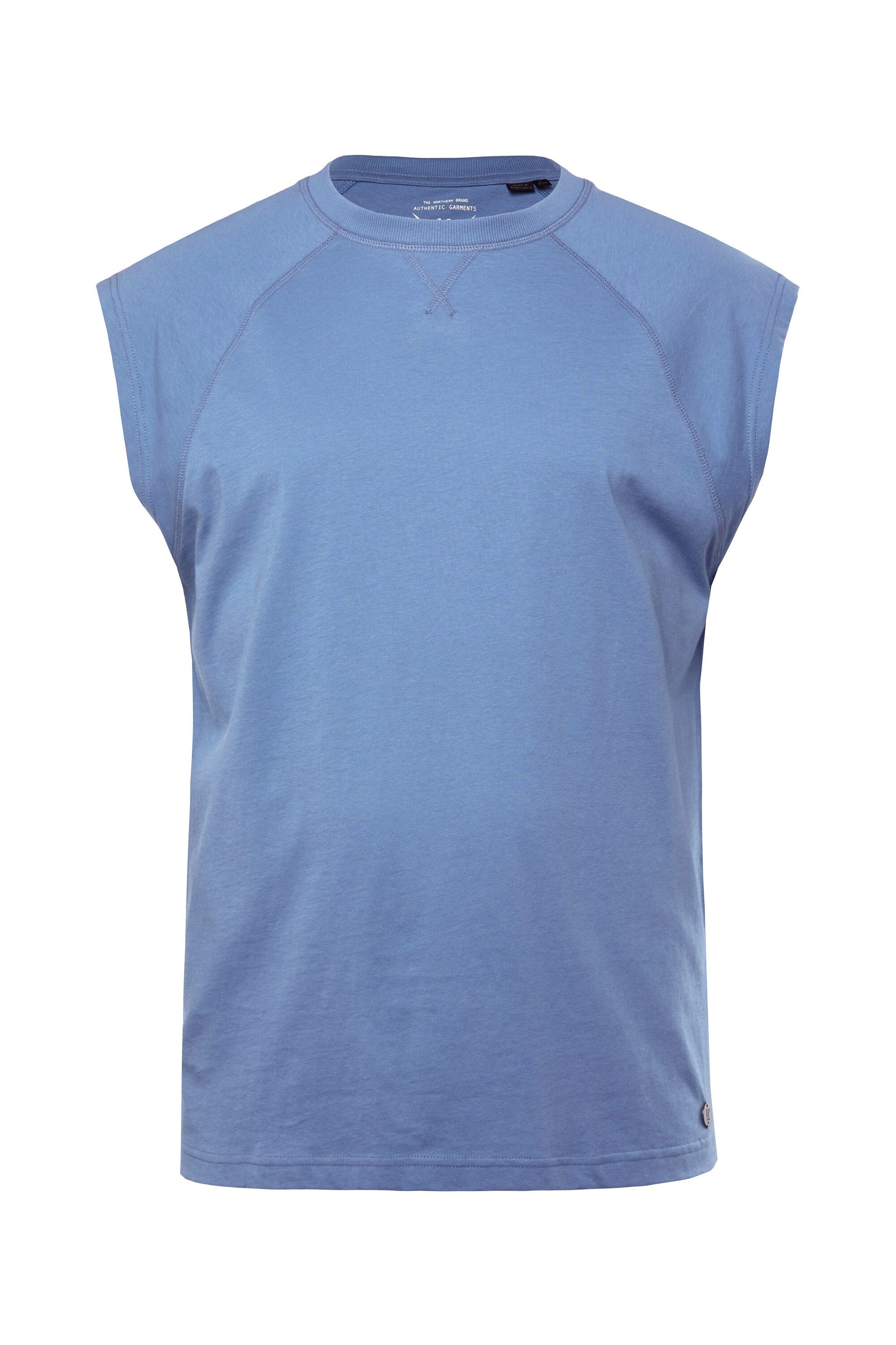 T-Shirt Tanktop überschnittene Schultern Rundhals