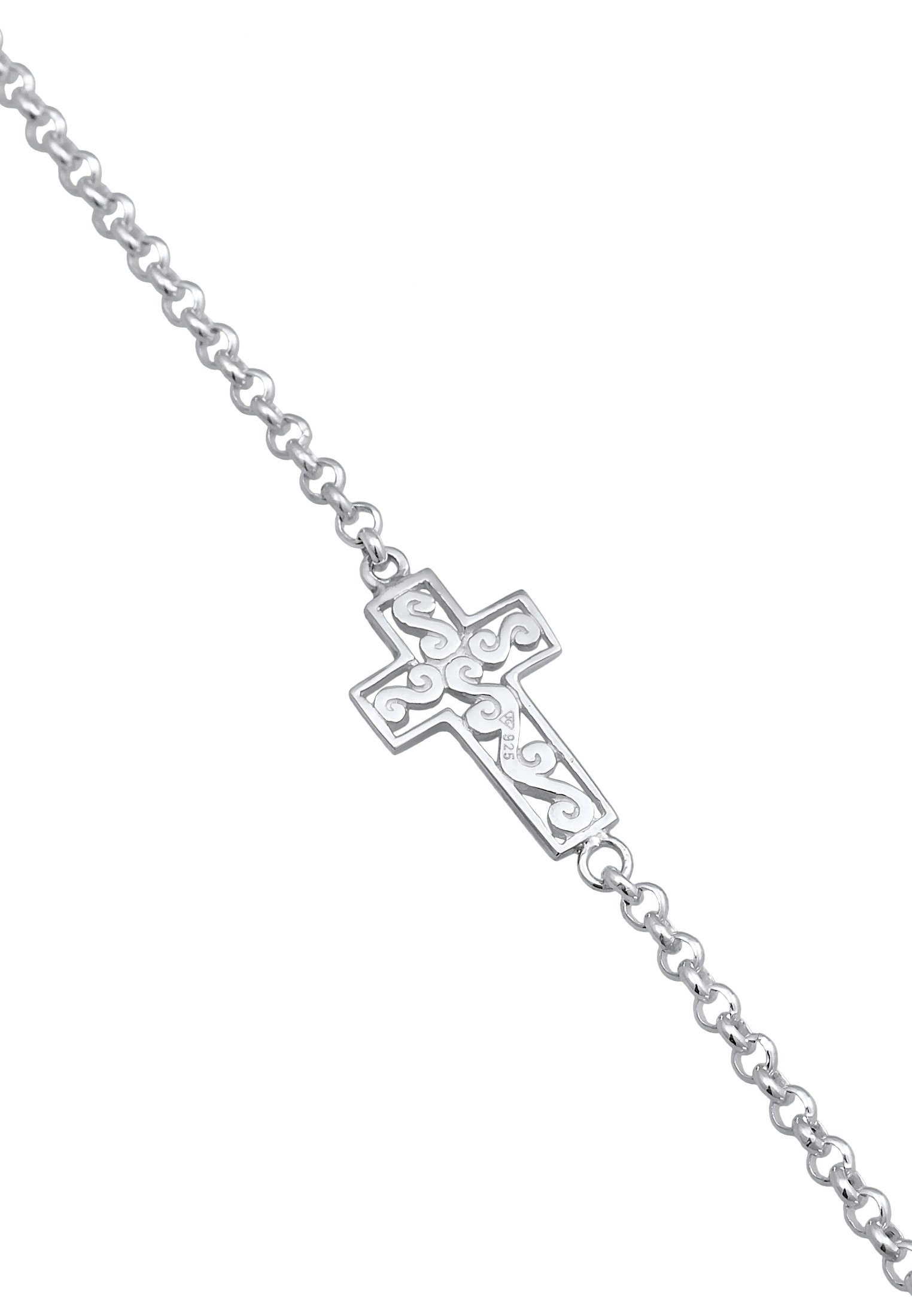 Ornament Anhänger Silber 925 Modern Symbol Kreuz Armband Nenalina