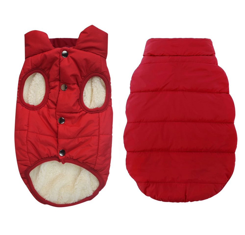 Ledander Hundemantel Fleece Hundejacke für Winter kaltes Wetter, Hundejacke Winterweste, Für Hunde in verschiedenen Größen,Wintermantel Mantel Hund