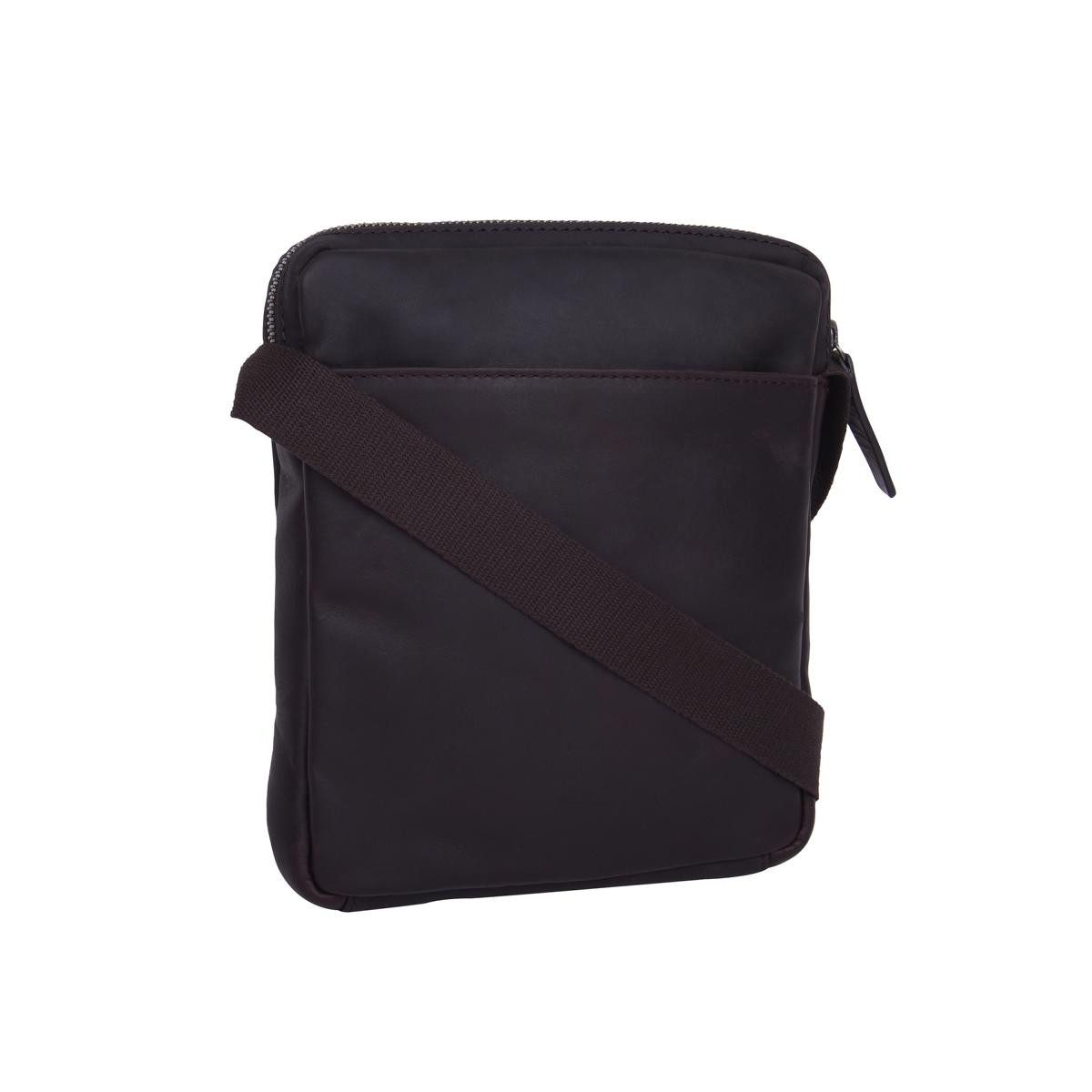 Strellson Umhängetasche Brick Lane Marcus Shoulderbag xsvz Herren Umhängetasche Leder Hochform (ein Stück, 1-tlg., ca. B/H/T 20/23/3 cm), Messenger
