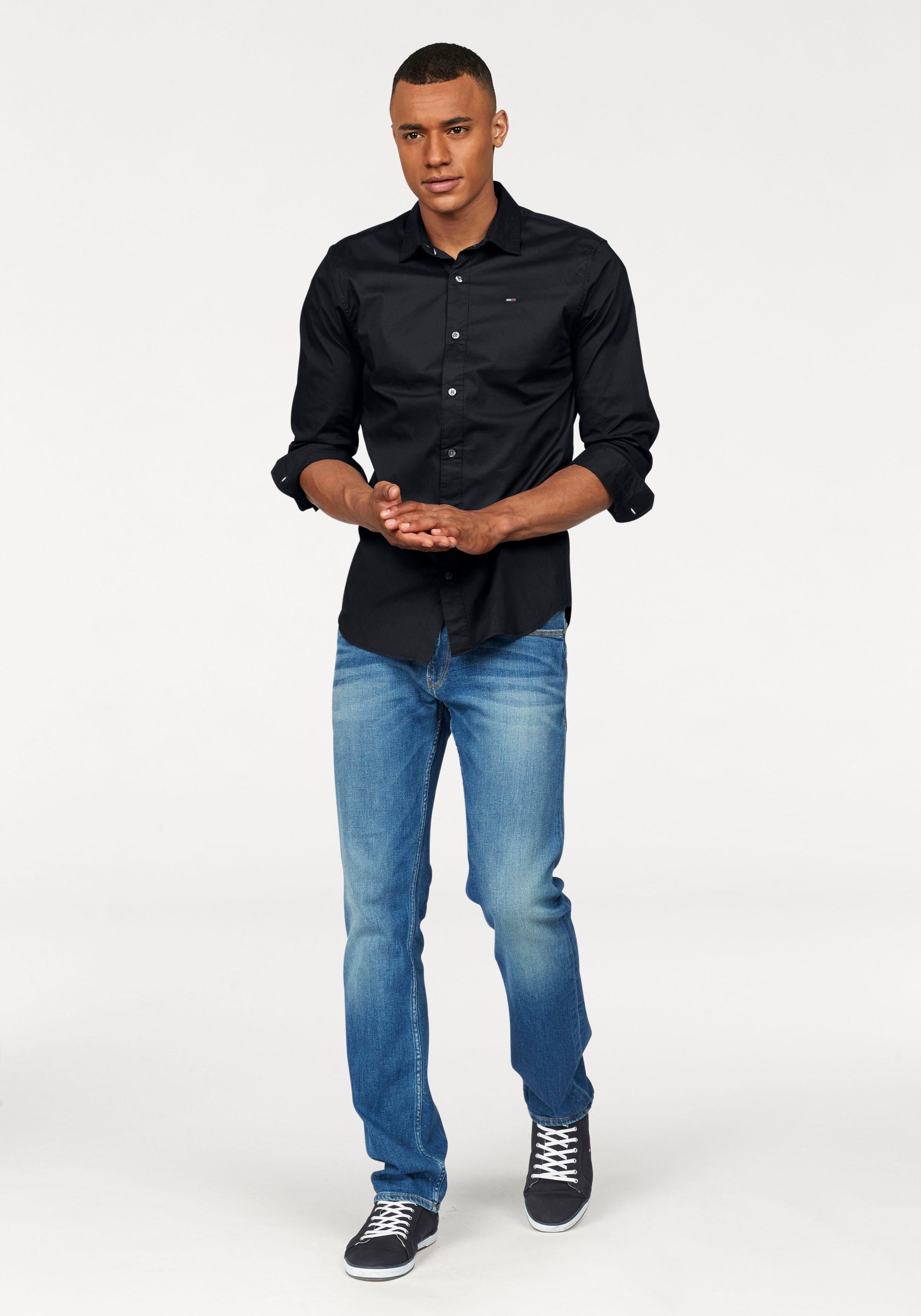 Tommy Jeans Langarmhemd Sabim Stretch Shirt Stretch Hemd, Premium, Slim Fit, mit Elasthan – Bild 4 von 5