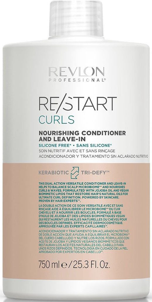 REVLON PROFESSIONAL Haarspülung RE/START CURLS NOURISHING CONDITIONER AND LEAVE-IN, Pflegt und spendet Feuchtigkeit für eine langanhaltende Locken.