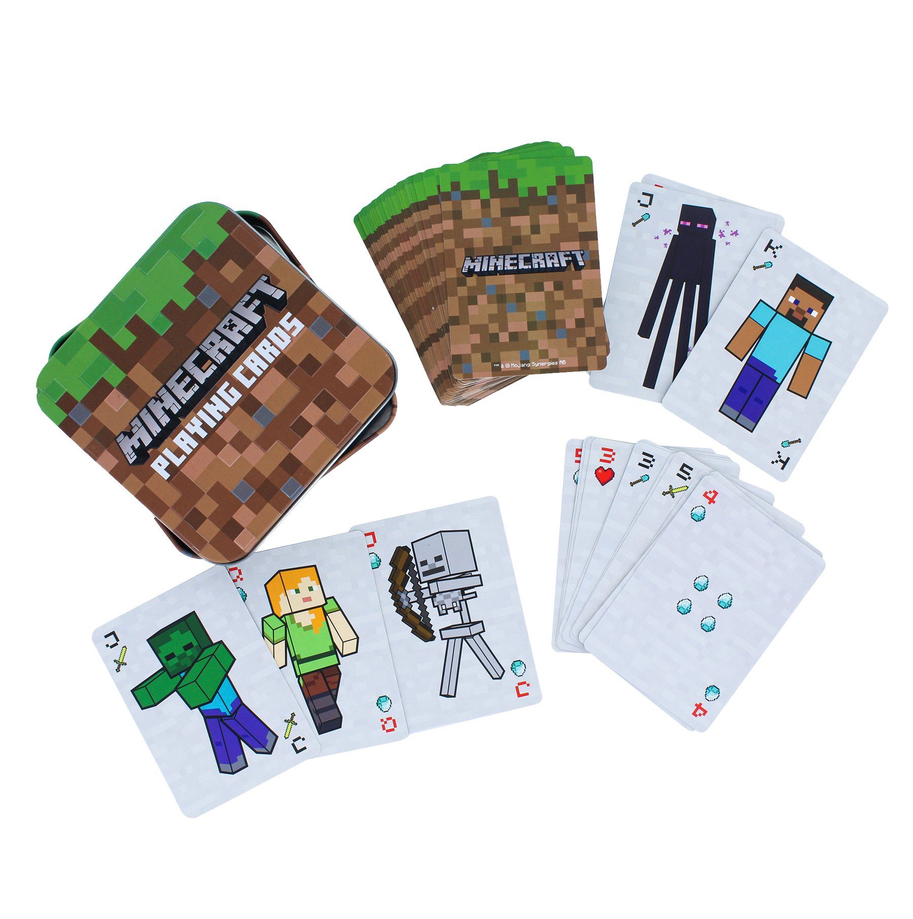 Playing Cards Paladone Spiel, Kartenspiel Minecraft