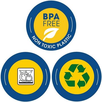 Engelland Müslischüssel Plastikschale, 900 ml, PP-Kunststoff (BPA-frei), (Vorteils-Set, 4-tlg), spülmaschinengeeignet, mikrowellengeeignet, Ø 16 cm, BPA-frei