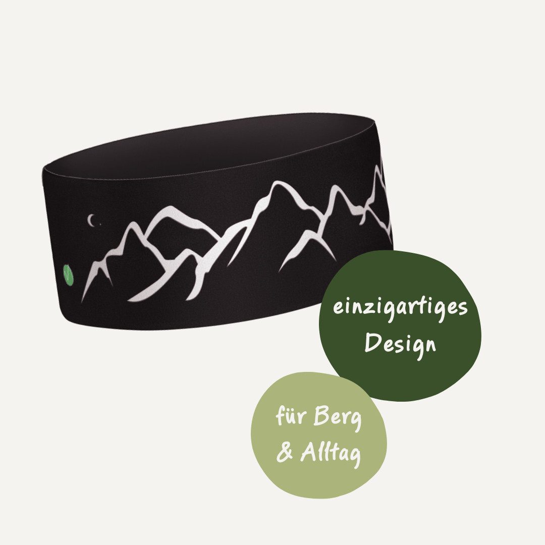 Gipfelgaudi Stirnband Outdoor Stirnband Atmungsaktiv & rutschfest, Ideal für Sport, Outdoor angenehmes und weiches Material für 100% Tragekomfort, elastisch