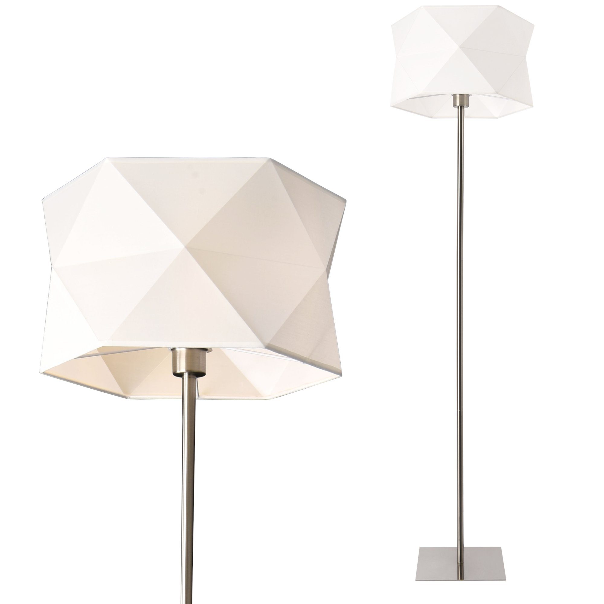 lux.pro Stehlampe, ohne Leuchtmittel, »Moss« Stehleuchte Design Lampe weiß günstig online kaufen