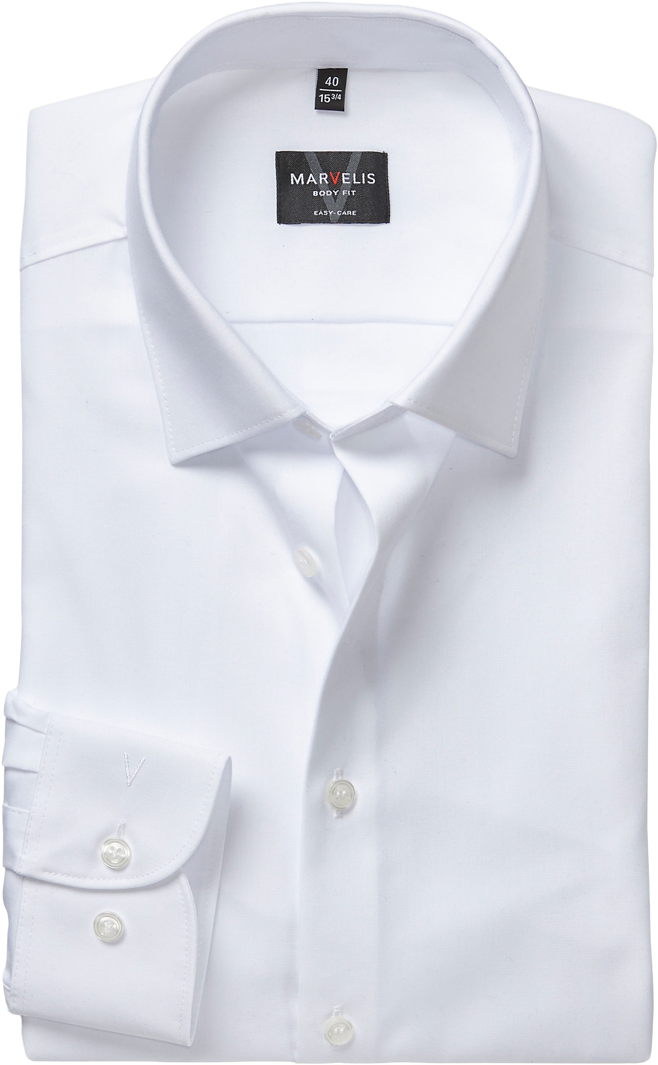 MARVELIS Langarmhemd Kentkragen, Businesshemd, körpernah günstig online kaufen