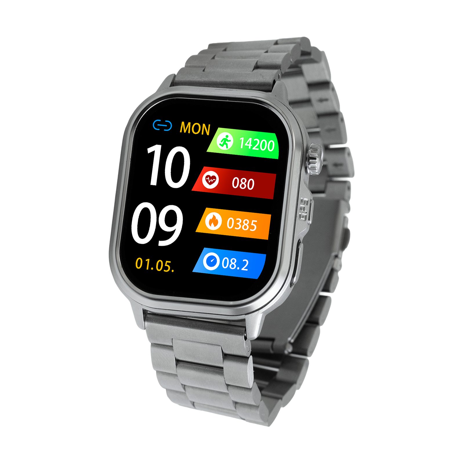 Knauermann PRO 4 Ultra Gesundheitsuhr Smartwatch, GPS, Pflege-, SOS, Gesundheits- und Sportfunktionen