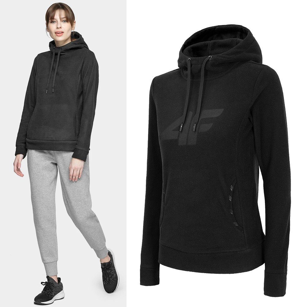 4F Trekkingjacke 4F - Damen Fleecepullover, Hoody - schwarz