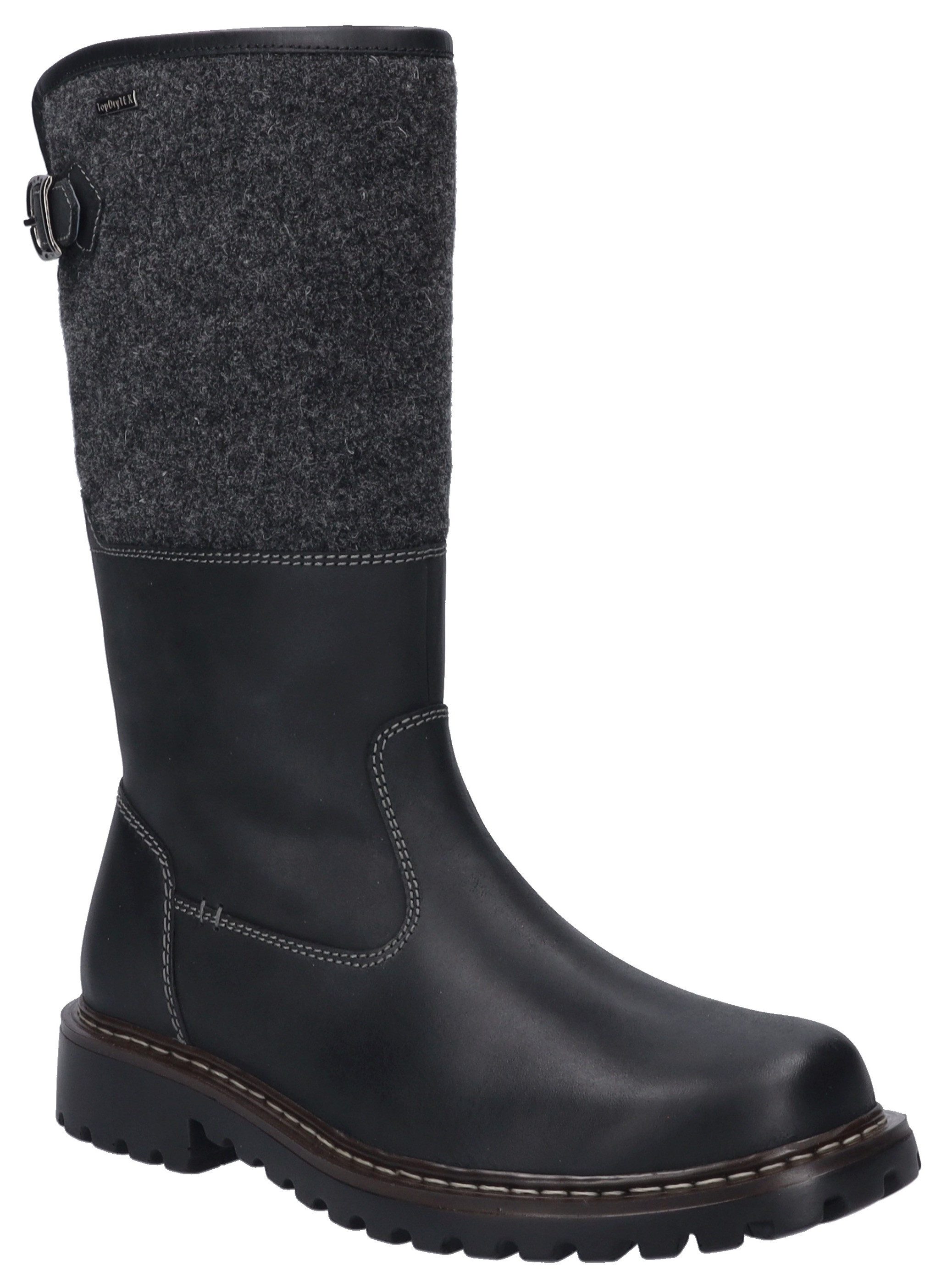 Josef Seibel Chance 41 Winterstiefel Biker Ботинки, Schnürstiefel, Snowboots mit Lammfell gefüttert