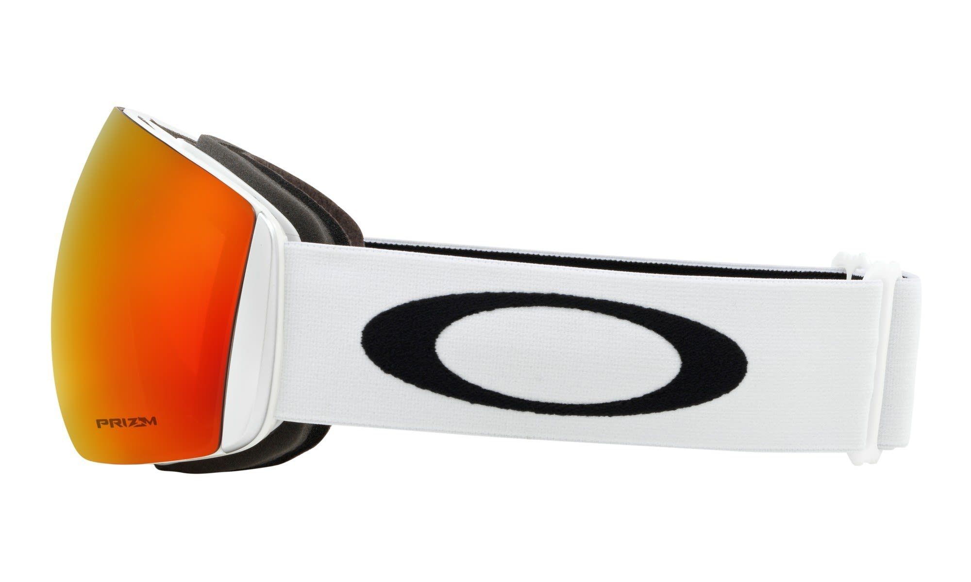 White Prizm Matte - Torch Iridium Skibrille Accessoires Oakley Prizm Flight Deck Iridium Snow Oakley