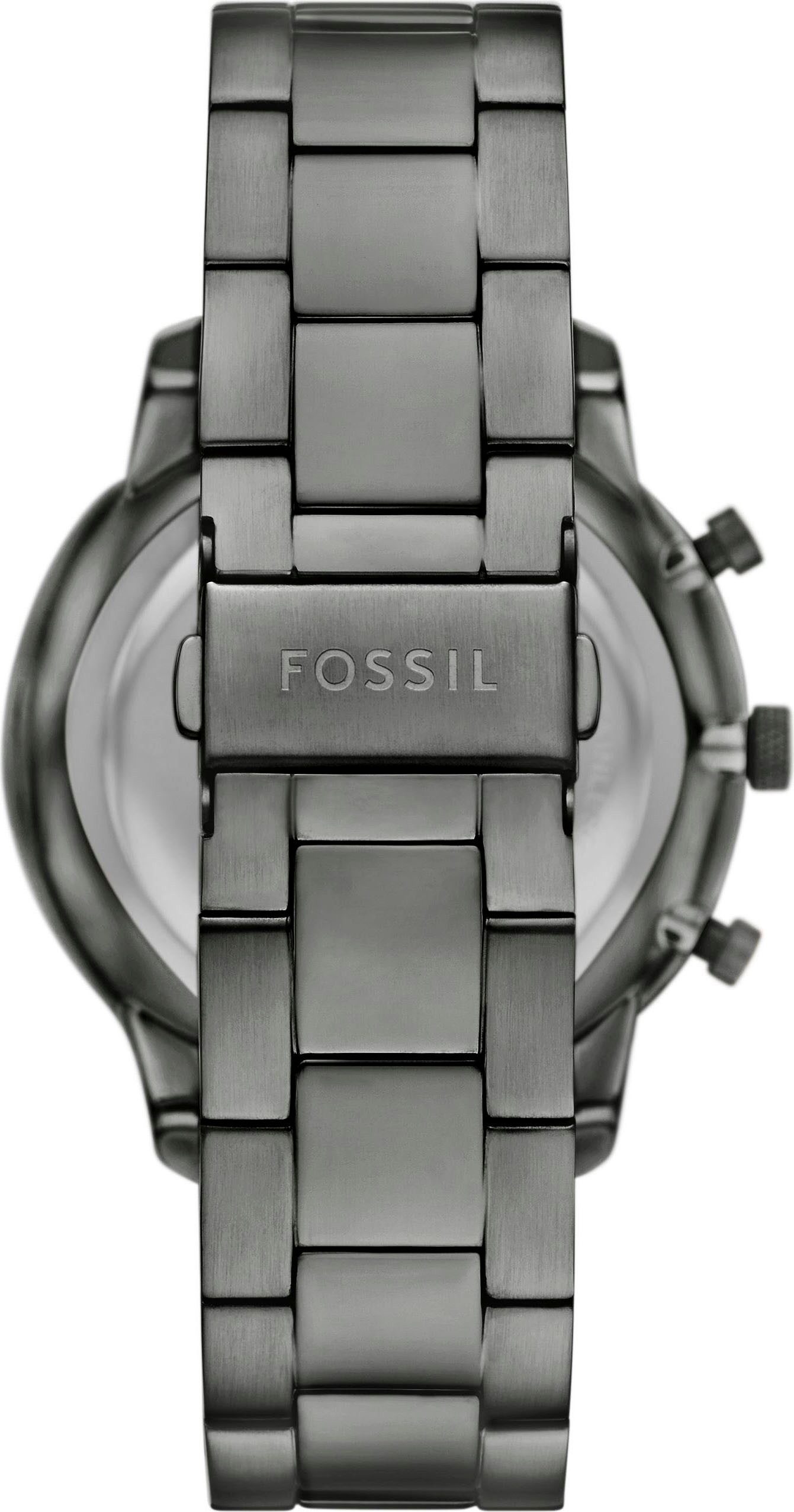 Fossil Chronograph Neutra FS6111, Quarzuhr, Armbanduhr, Herrenuhr, Edelstahlarmband, analog, Datum