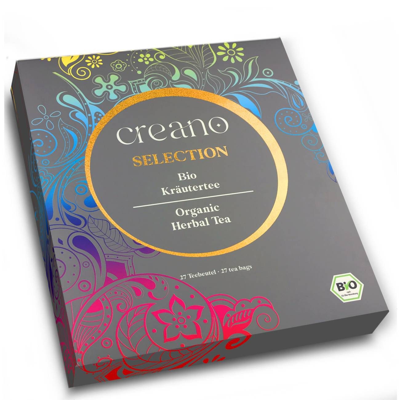 Creano Tee Bio Kräutertee Geschenkset 27 Bio-Teebeutel in 9 Sorten - 54g*, 1 x 27 St.