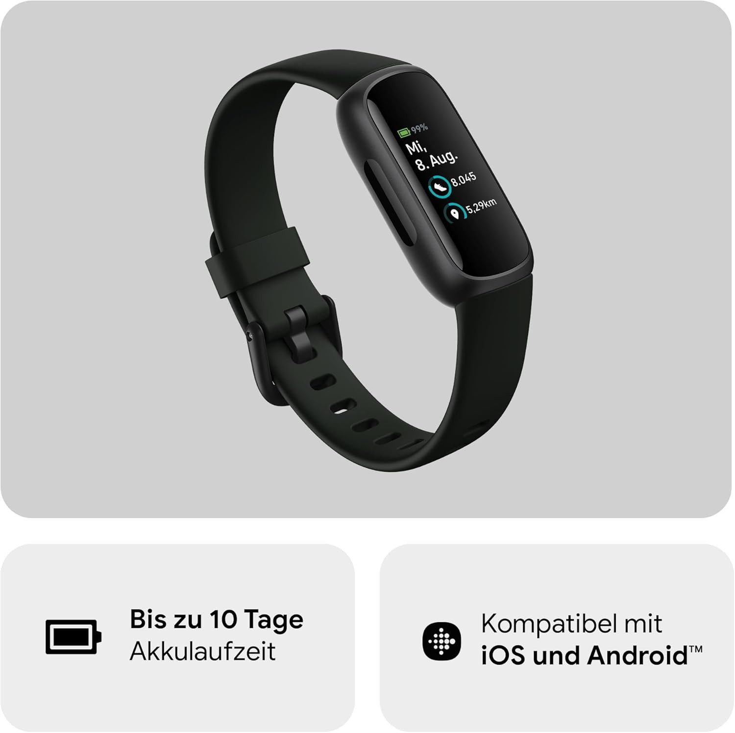 fitbit Inspire 3 Gesundheits- & Fitness-Tracker Smartwatch