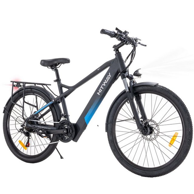 HITWAY E-Bike, Heckmotor, 26″ Elektro-Mountainbike 36V 12AH, 21-Gang-Shimano,250W Elektrofahrrad