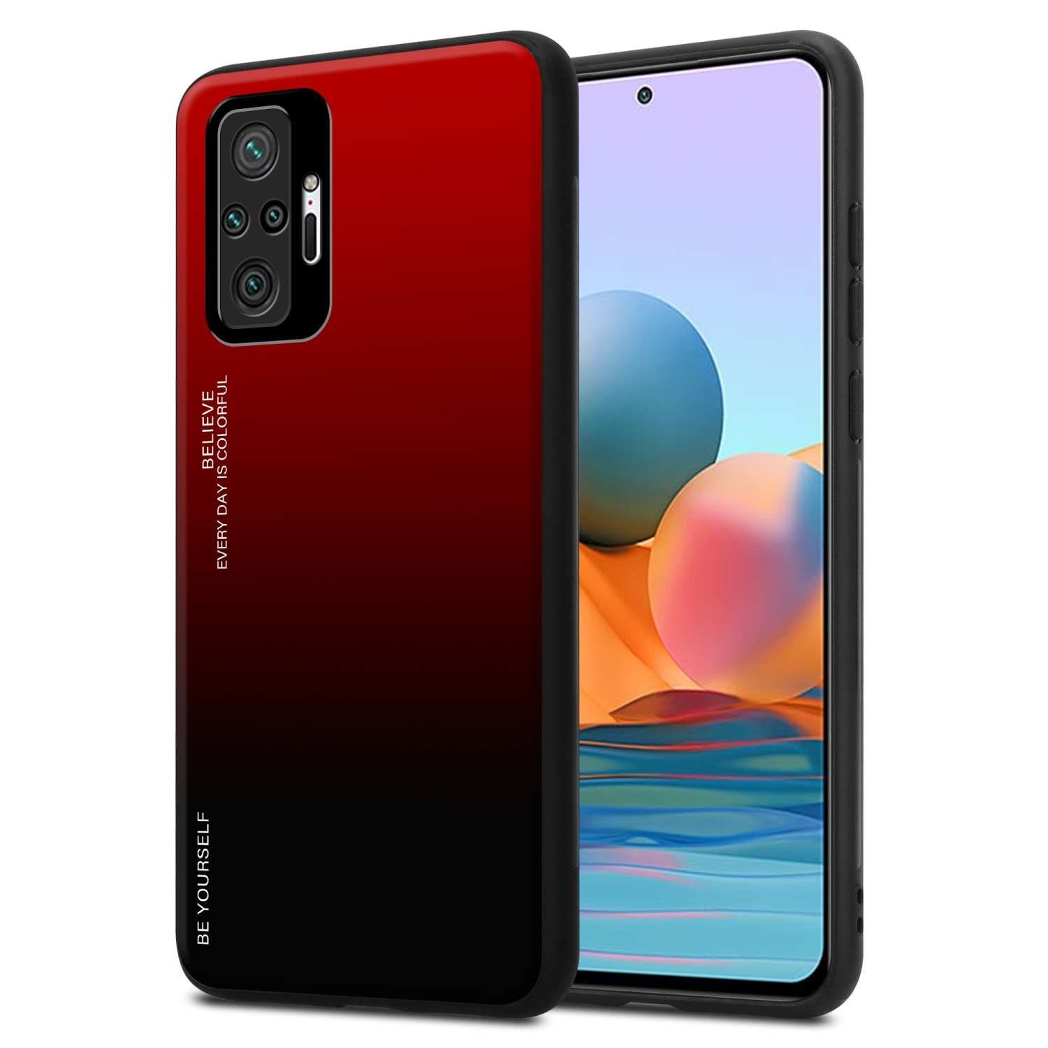 Cadorabo Handyhülle für Xiaomi RedMi NOTE 10 PRO Hülle Xiaomi RedMi NOTE 10 PRO, Robustes Hard Case - Handy Schutzhülle - Hülle - Back Cover Bumper