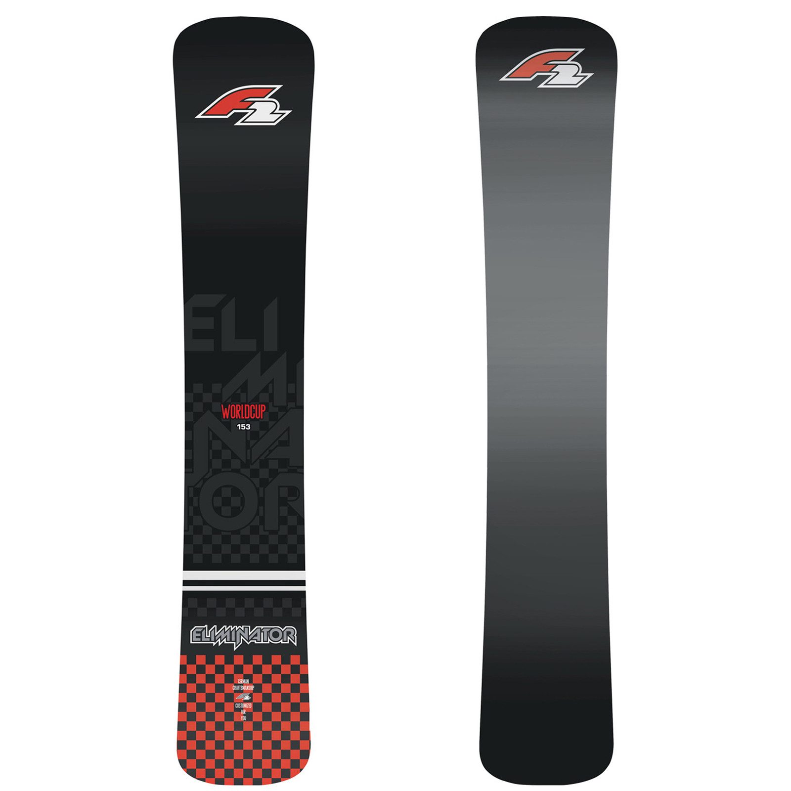 Snowboard F2 Snowboard Eliminator WC Titanal Race 153 cm Schwarz 2023/24