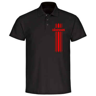 multifanshop Poloshirt Dänemark - Streifen - Polo